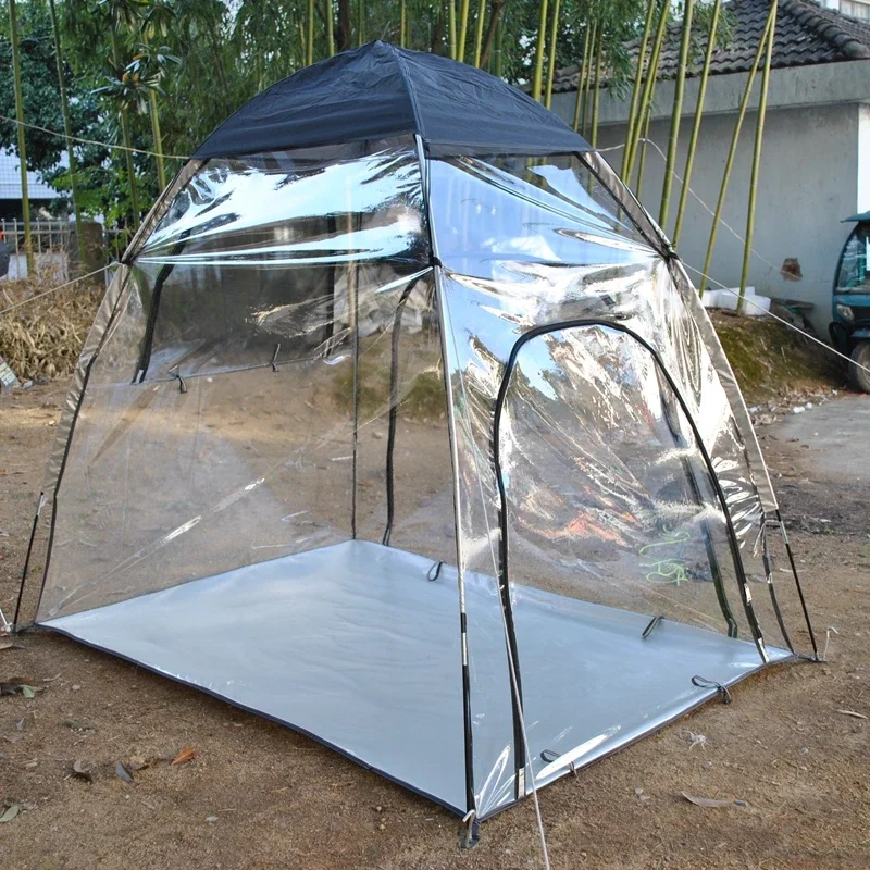 Imagem -04 - Tenda de Pvc Transparente com Malha Lateral Janela Anti-mosquito Respirável Secagem ao Sol e Flor Quente Sunshine House Outdoor