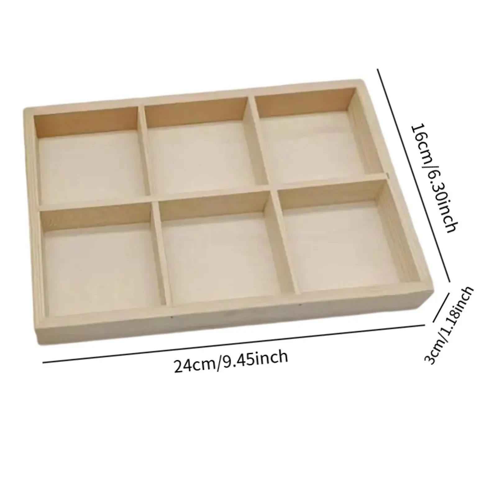 Marker Pen Holder 6 Grid Crafts Holder Art Marker Multi Use Container Marker Pen Organizer for Office Studio Home Classroom Desk