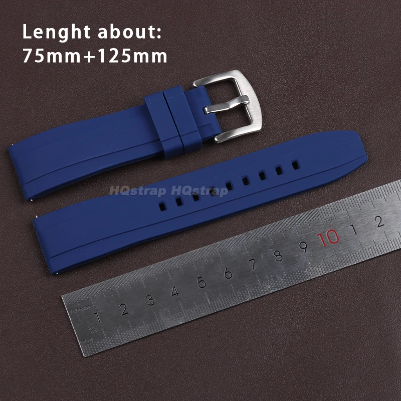 퀵릴리즈 실리콘 고무 시계 밴드, 방수 손목 밴드, 스포츠 소프트 팔찌, 범용 교체 벨트, 20mm, 22mm