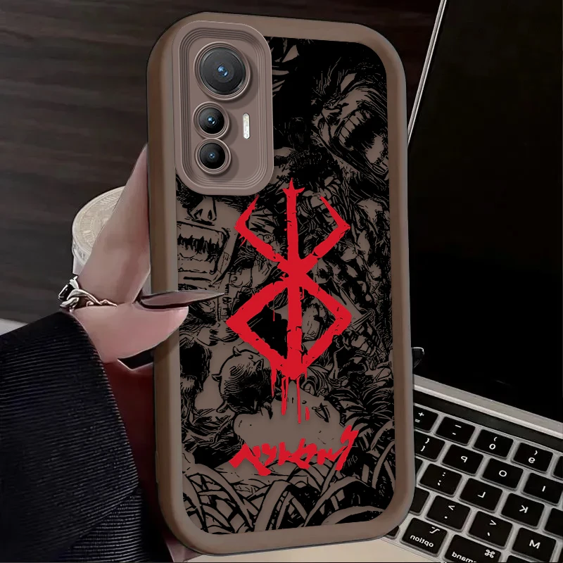 أنيمي Berserk كاريكاتير الحال بالنسبة Xiaomi Poco X7 X6 X5 X3 NFC F7 F6 F5 F3 M7 M6 Pro 4G 5G Mi 12 11 Lite NE 5G 13T 12T 11T 14T Pro