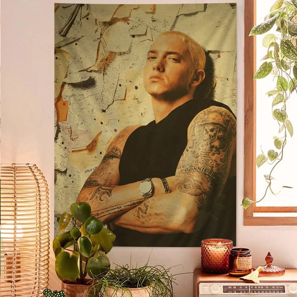 

Eminem Posters 8 Mile Poster Hip Hop Rapper Singer Eminem Hanging Bohemian Tapestry Hanging Tarot Hippie Wall Rugs