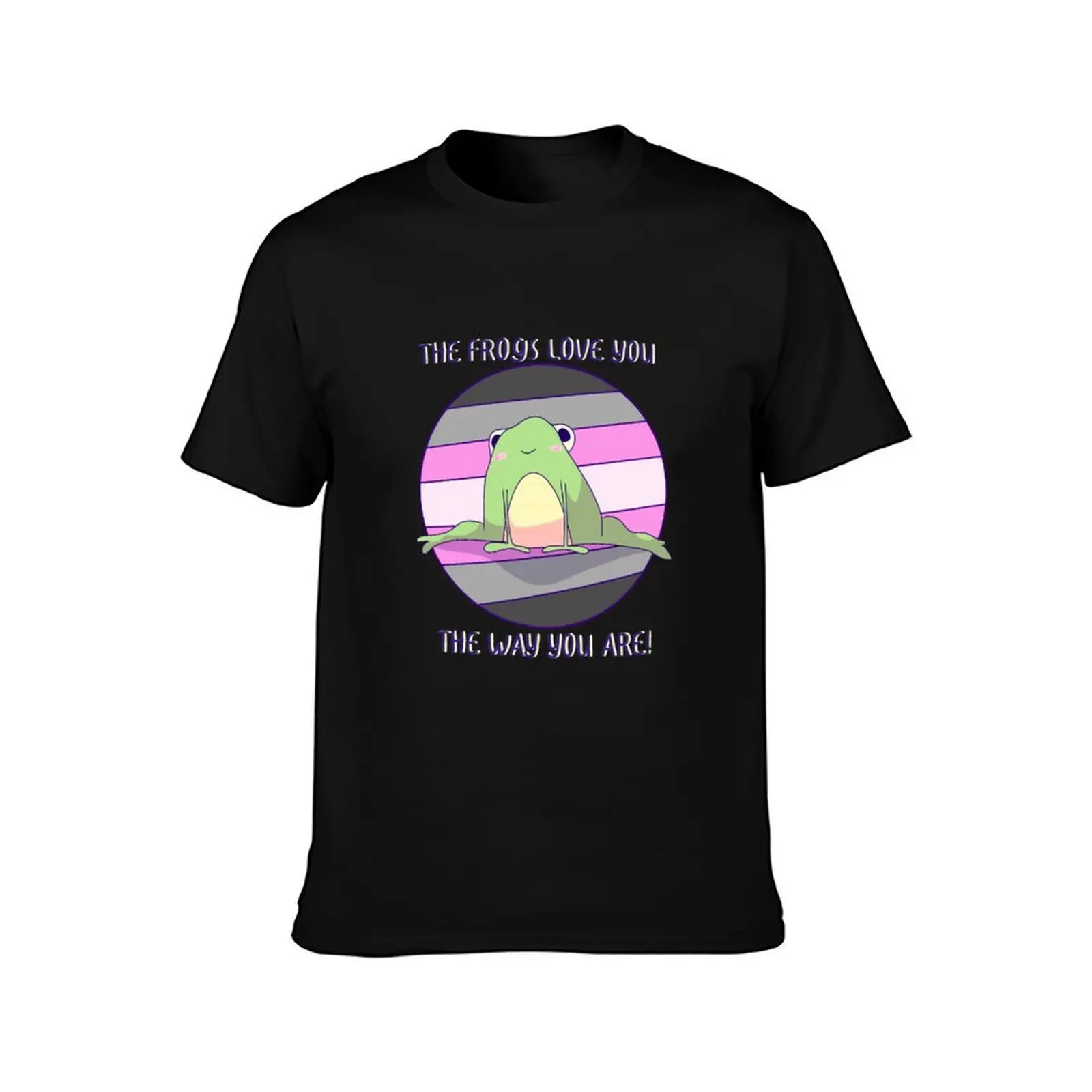 The Frogs Love You The Way You Are! Demigirl Pride T-Shirt man t shirt luxury T-Shirt