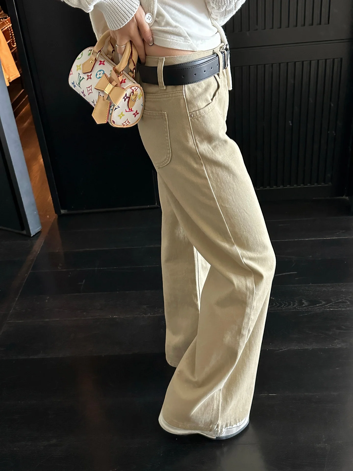 

Джинсы Heydle Lazy Sle из 100% хлопка, прямого кроя, в стиле Old Money, широкие брюки, повседневные, однотонные, для ежедневной носки