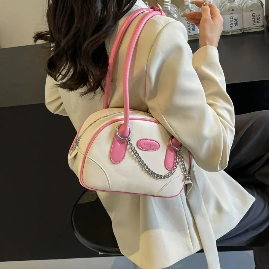 

Весенне-летняя новая модная корейская версия сумки с текстурой, цветное столкновение, женская сумка на одно плечо подмышками