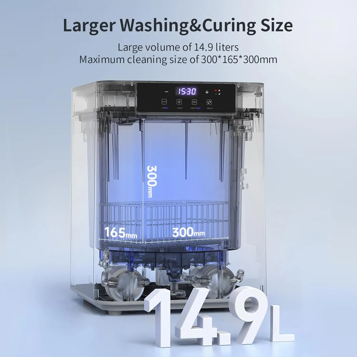 

ANYCUBIC Wash & Cure Max, 14.9L Ultra-Large Wash aDual-Cleaning ModeCompatible with Photon Mono Saturn Halot LCD SLA DLP 3D