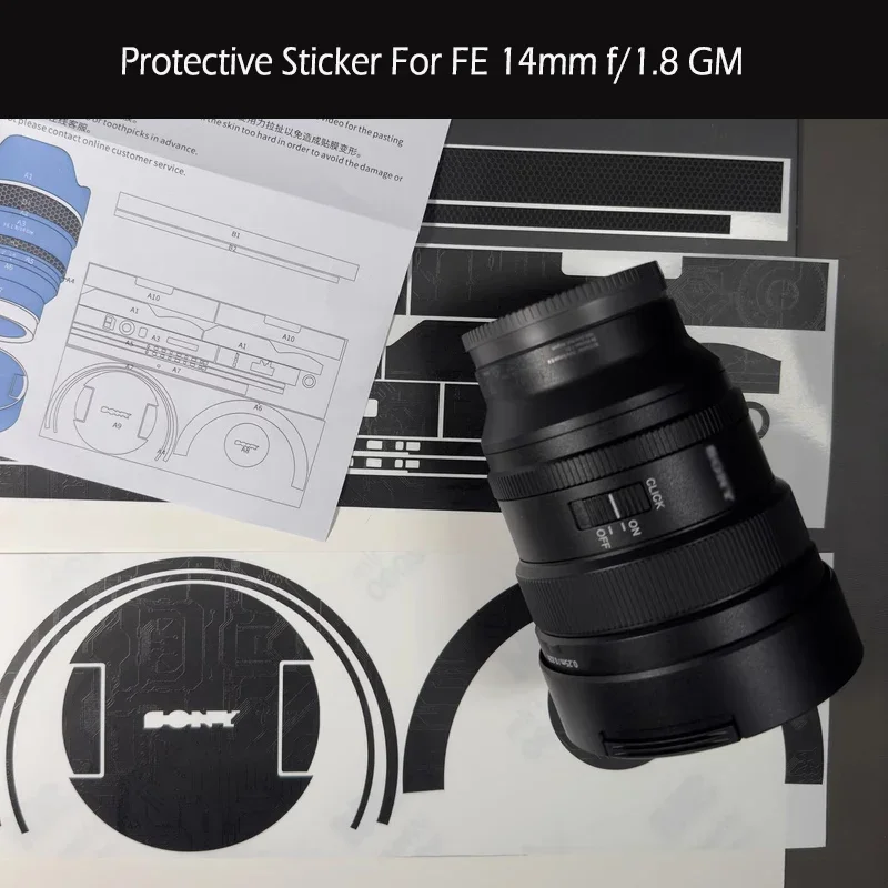 FE14 f1.8gm FE14mmF1.8GM Lens Decal Skin for SONY FE 14  F1.8 GM ( SEL14F18GM ) Protector Cover Film Protective Sticker