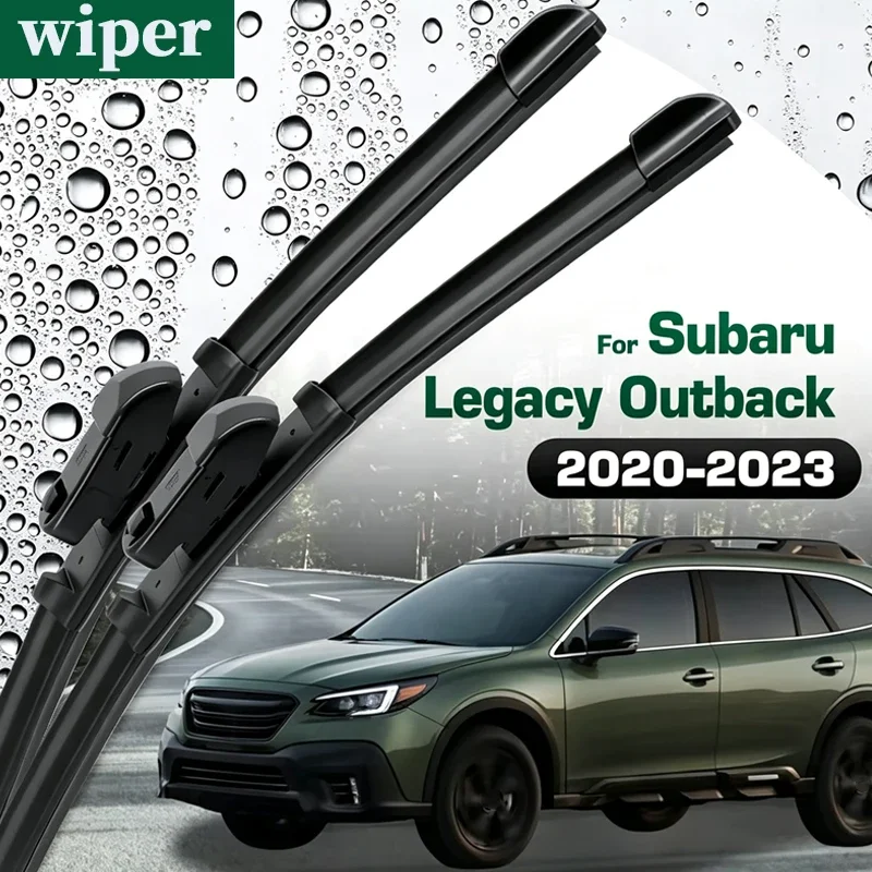 Rubber Front Wiper Blades Set For Subaru Legacy Outback BT 2020-2023 Windshield Windscreen Window Brush 26"+18"