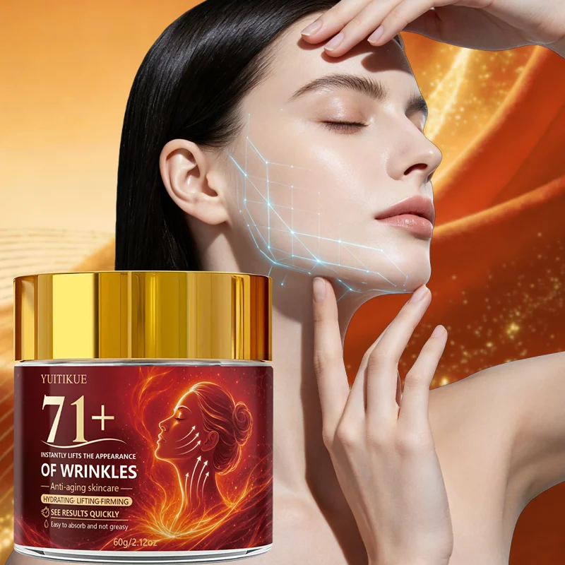 YUITIKUE 71+ Face Cream Anti-Aging Lifting Firming Facial Cream Hydrating Smooth Skin Moisturizer Easy Absorb Skin Care Cream