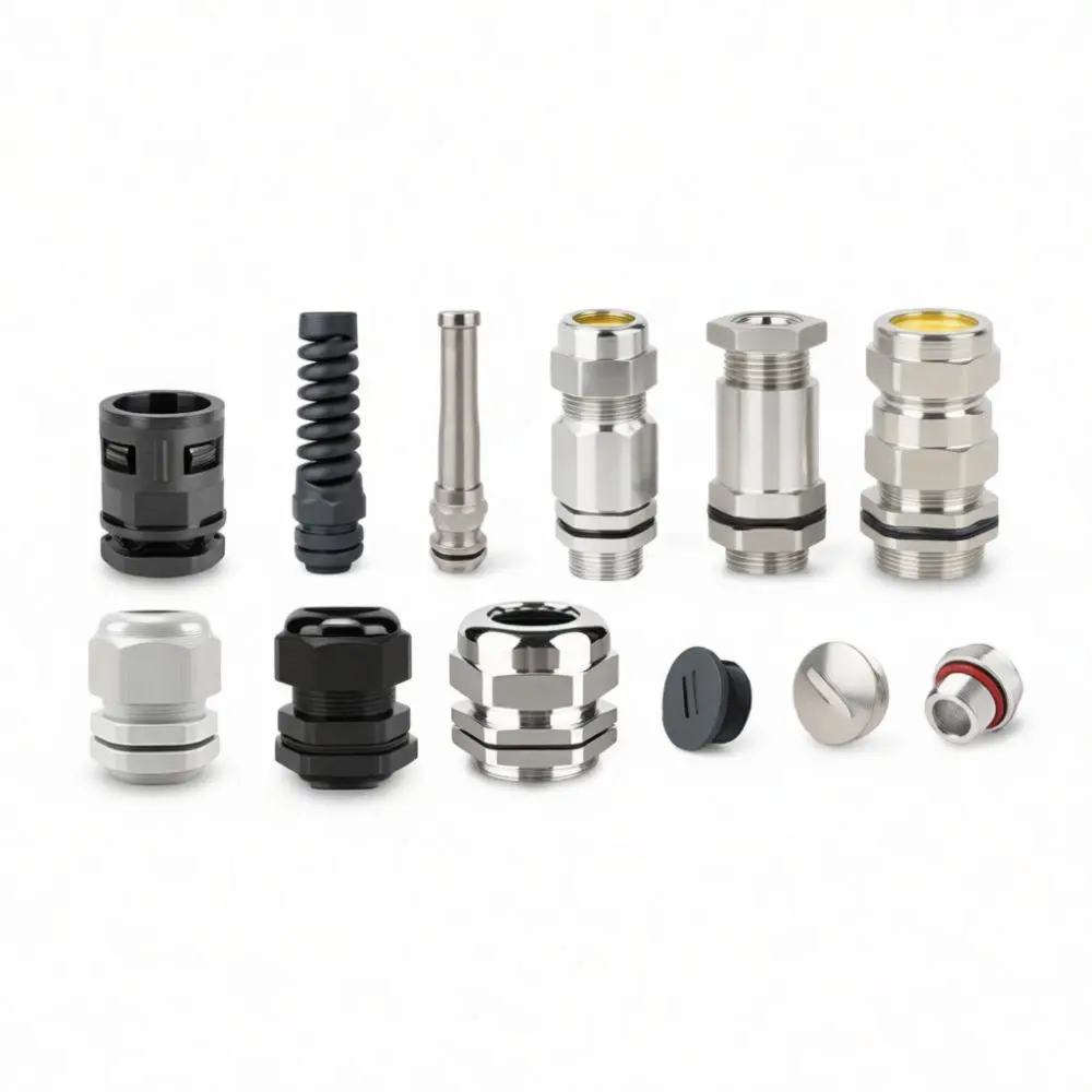 Industrial Nylon Cable Gland Anti Bending Spiral Connector Waterproof Cord Protection Fitting For Electrical Panel Wiring