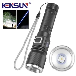 High Power  Long Range LED Rechargeable Flashlights high lumens Type-C USB Tactical Torch Flashlight Camping Lantern