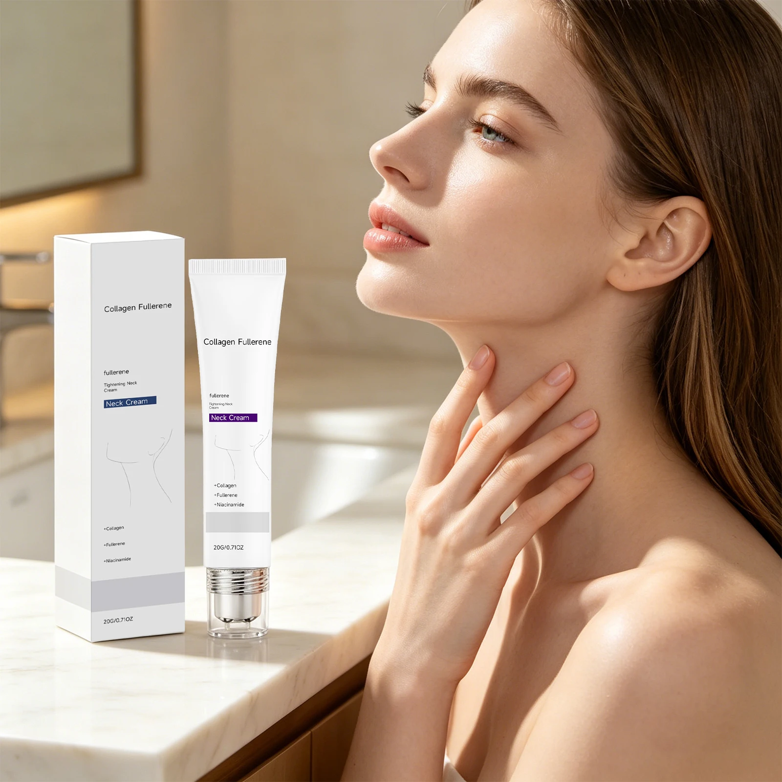 Moisturizing Neck Cream Firming Lifting Reduce Neck Lines Smooth Brighten Nourishing Skin Neck Skin Renewal Improve Dullness