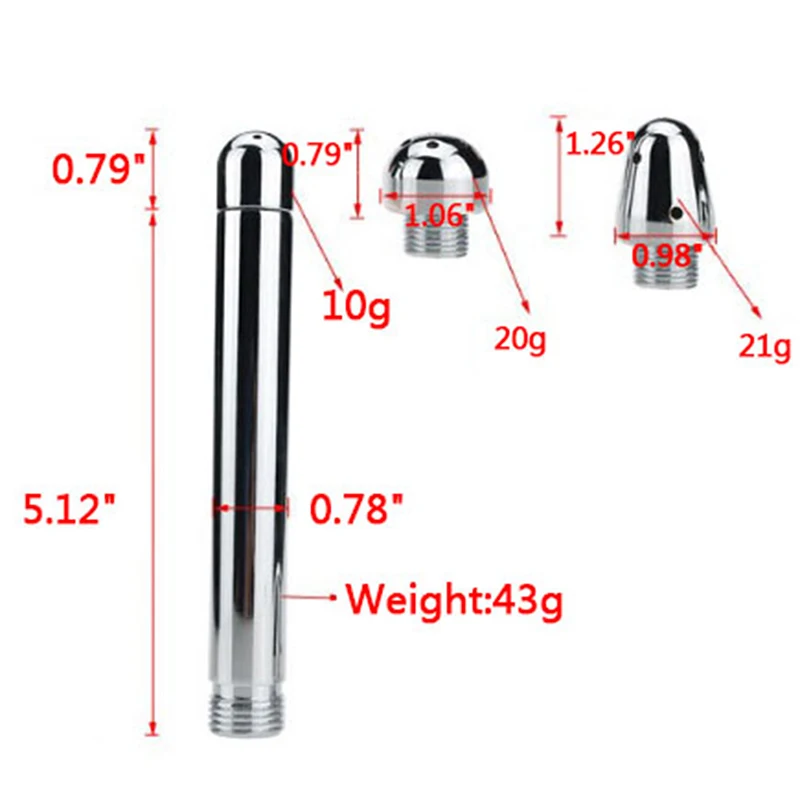 فوهة ماء حقنة شرجية للاستحمام مكونة من 3 أدوات تنظيف مهبلية للرأس الشرجي