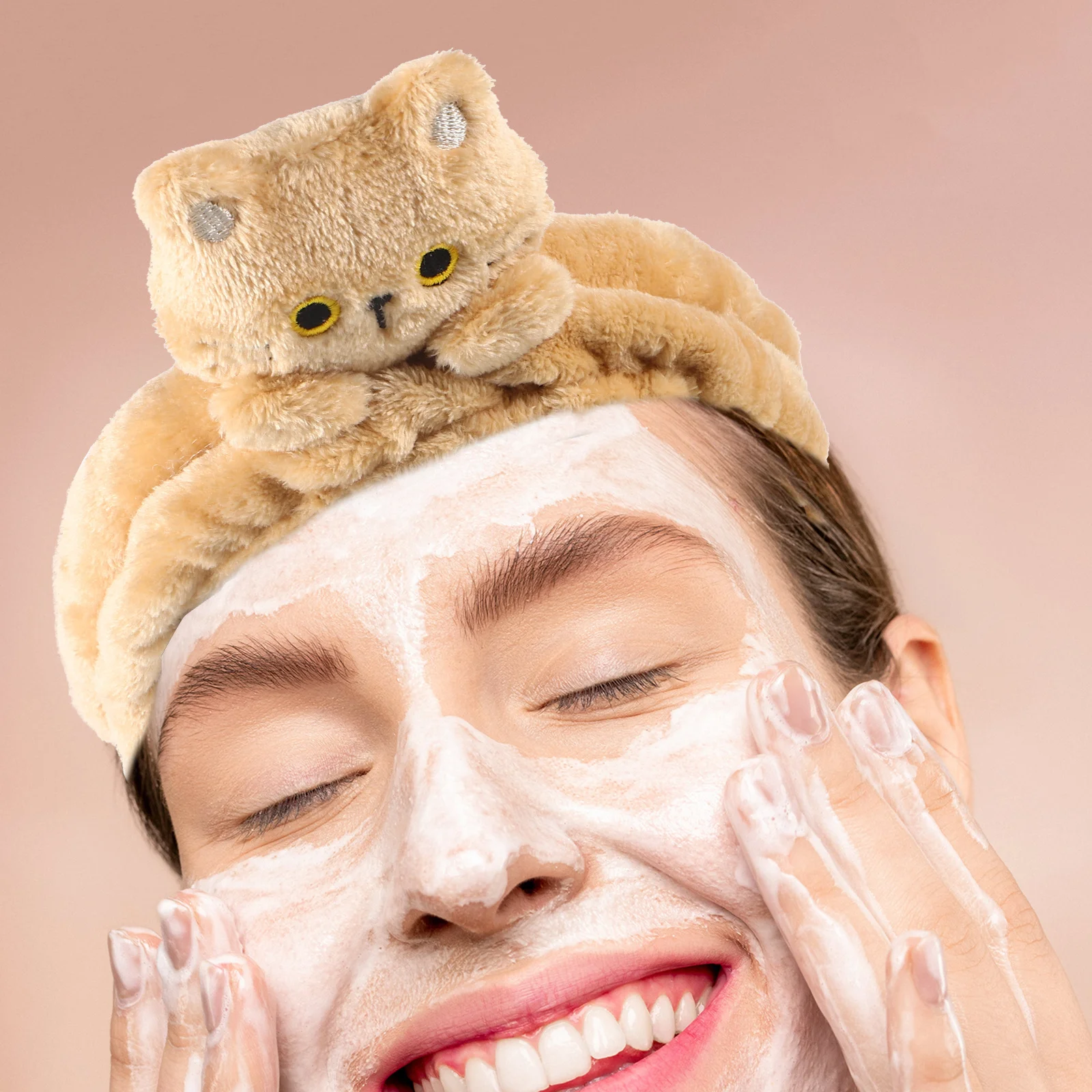 

Practical Cat Headband Adult Spa Facial Headband Stylish and Functional Accessory Skin Care Headbands Cute Spa Headbands