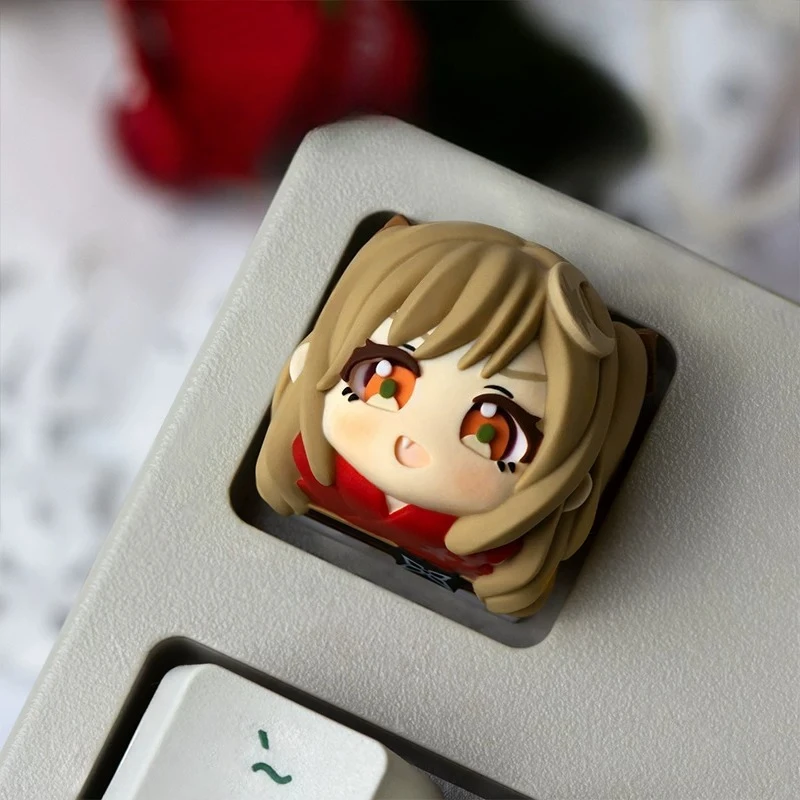 Cosmic Princess Kaguya! Series Keycap Handmade Resin Artisan Anime Peripheral Cute Kawaii Creative Cap for Mechanical Keyboard