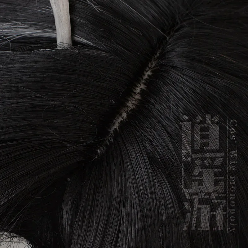 qq34 أنيمي Wuthering موجات Jianxin كوس 115 سنتيمتر ذيل حصان مزدوج مقاومة للحرارة الشعر الاصطناعية هالوين حفلة تأثيري الباروكات + شعر مستعار C