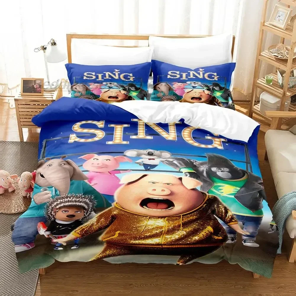 

New Sing Bedding Set Single Twin Full Queen King Size Bed Aldult Kid Bedroom 3D Print Kawaii Aniem Duvetcover Sets