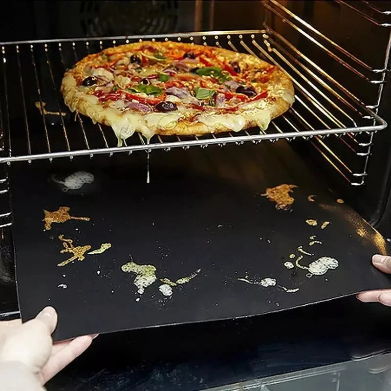 BBQ Grill Mat Non-stick Reusable Heat Resistant Extra Thick Pad Oven Liners Baking Mats Easy Clean Kitchen Outdoor Barbecue Tool