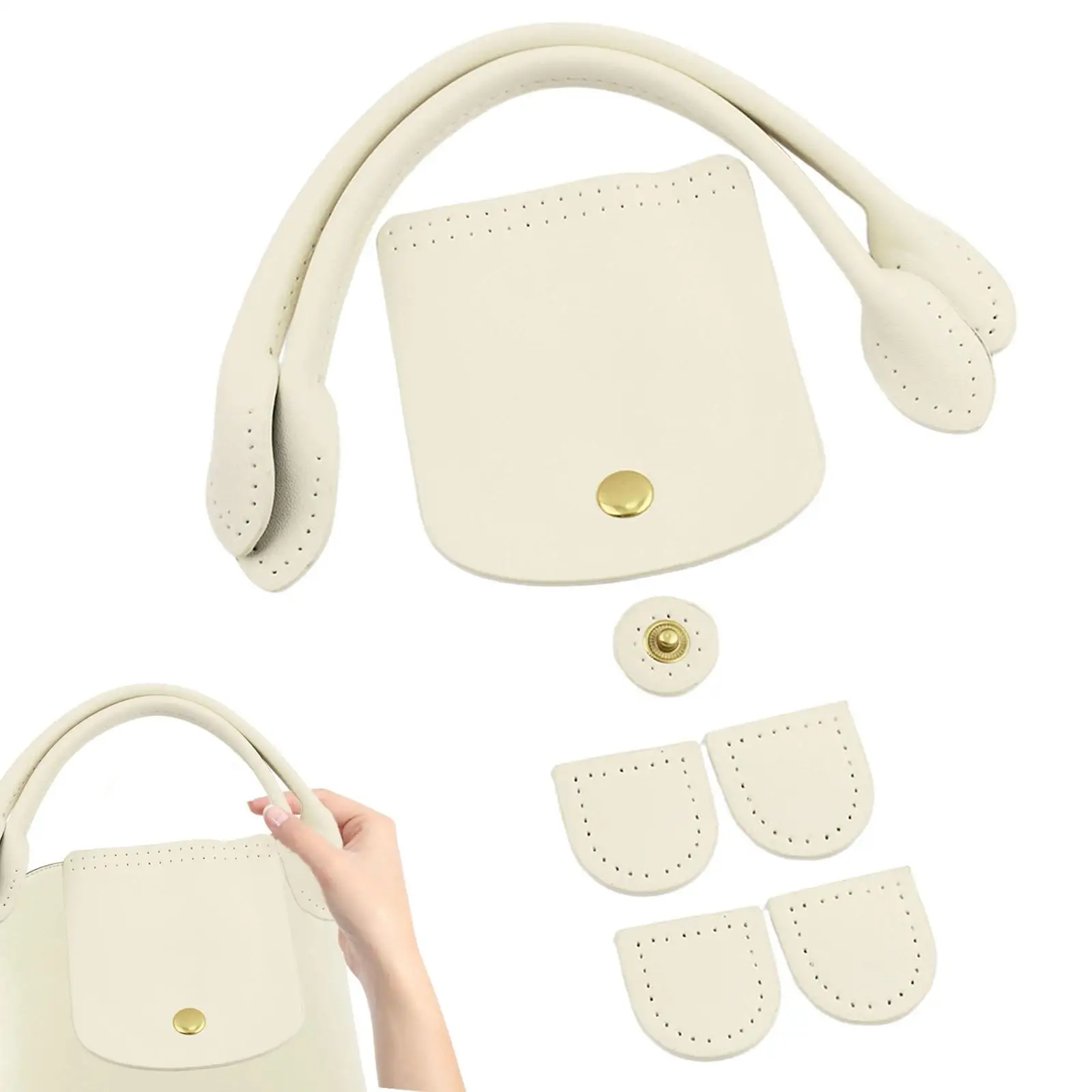 

Ручки для сумки, набор для изготовления сумок с застежкой-застежкой для лоскутной сумки, сумки-тоут ручной работы