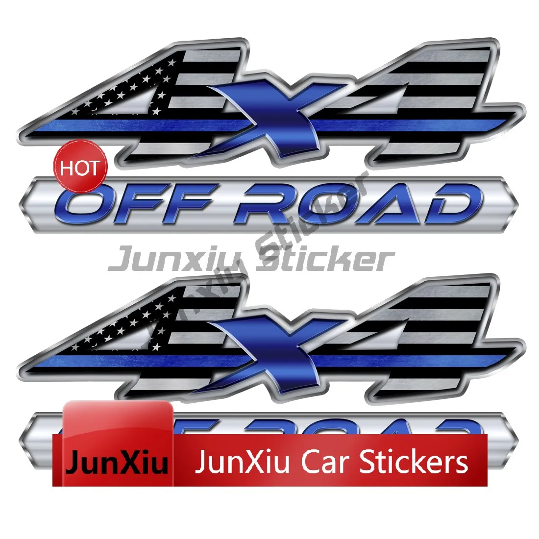 2 Stück 4x4 Roter Bikini-Mädchen Truck-Aufkleber Sexy Autokarosserie-Sticker 4x4 Truck Feuerwehrmann-Aufkleber Orange Feuer Offroad-Dekor Grafik USA – Detail 3