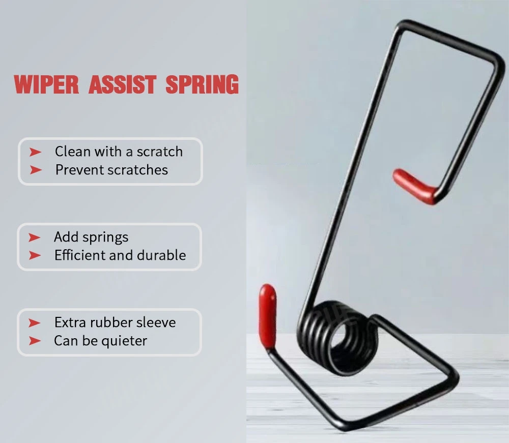 Car Wiper Booster Spring Intelligent Windshield Wiper Arms Alloy Rubber Wipers Winter Auto Accessories