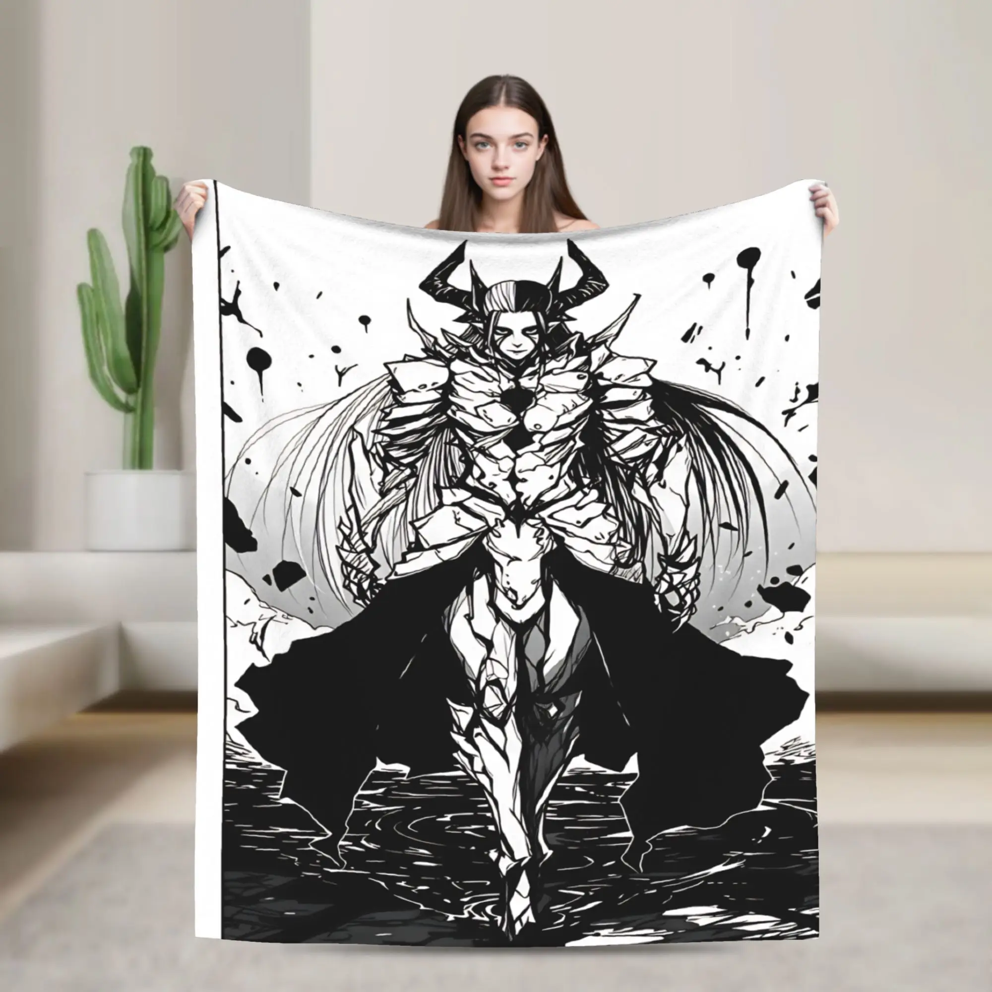 Super Soft Blanket Travel Office 2026 Blacks Torchs Anime Throw Blanket Flannel Bedspread For Couch Chair Bed Sofa Bed Cover