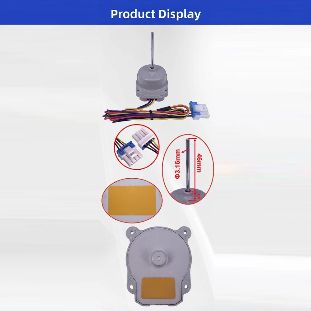 For Refrigerator Models Refrigerator Cooling Fan For Peaceful Home Environment As Shown Robust Pc Material Energy Conservation