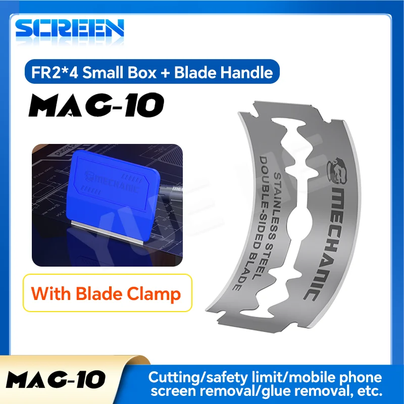 

MECHANIC Mag-10 Sharp Blade Mobile Phone Repair and Disassembly Pick Curved Screen Disassembly Blade Suitable for IPhone Android