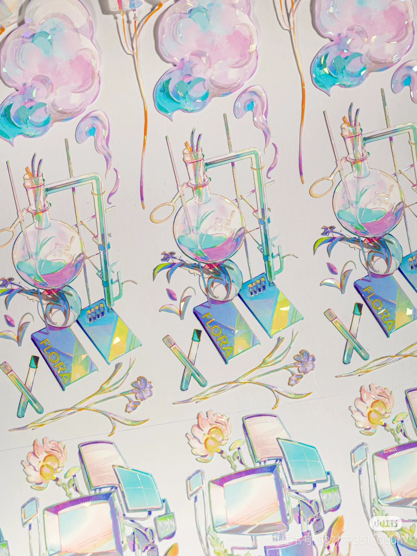 

Butterfly Lab Washi Pet Tape Блестящий коллаж, задняя карта