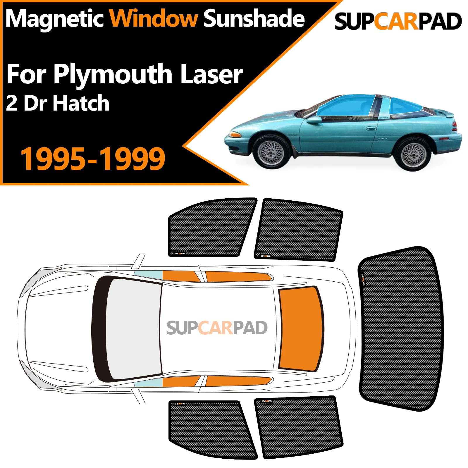 

Солнцезащитный козырек на окно автомобиля на заказ для Plymouth Laser 2 Dr Hatch 1995-1999, магнитная занавеска, сетчатая занавеска на переднюю лобовое стекло
