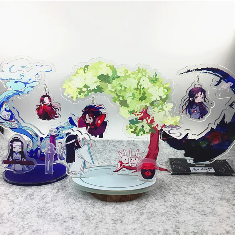 Anime Mo Dao Zu Shi Acrylic Stands Wei Wuxian Lan Wangji Figure Model Plate Holder Around Fans Gift
