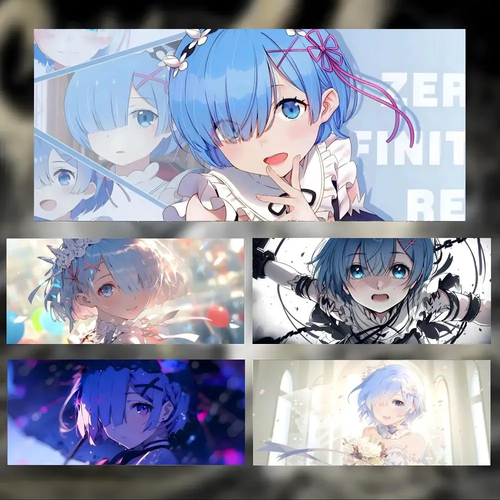 Fun Anime R-ReZero S-Starting Life in Another World Mouse Pad Large Thick Desk Pad Stitched Edges Gaming Mouse Mat for PC