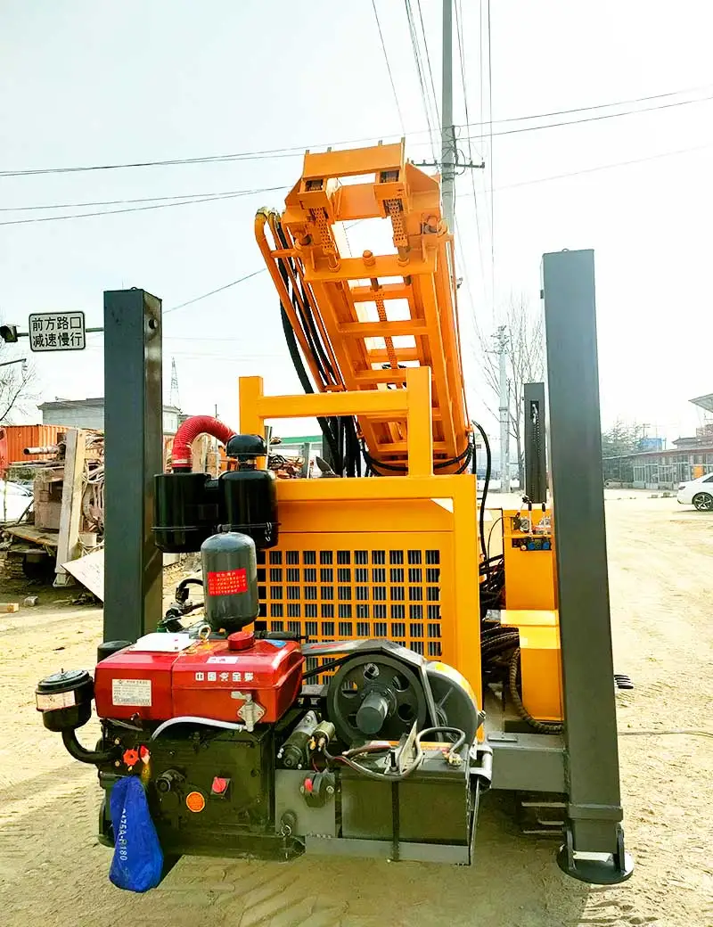 Customized Underground Borehole Machine Equipment Pneumatic Portable 200m Deep Hole Water Well Drilling Rig