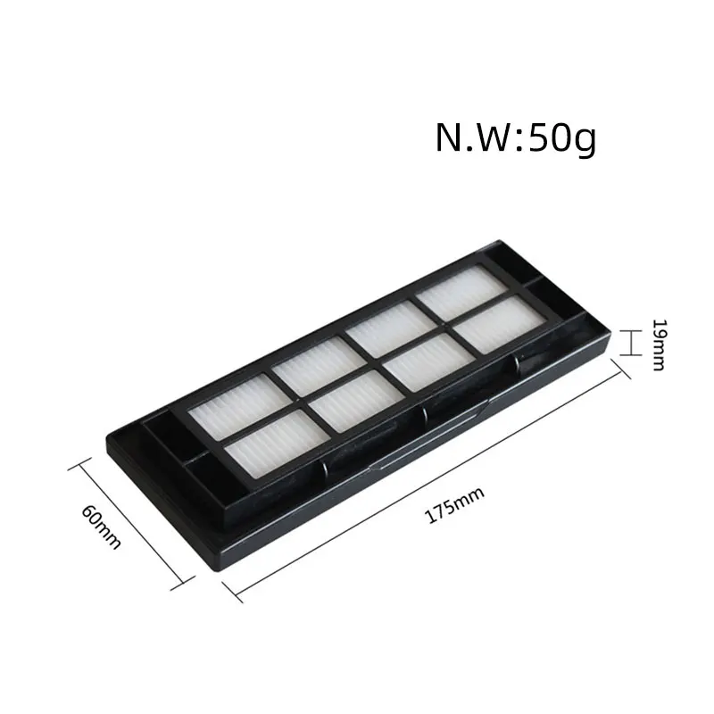 Rolo principal escova lateral hepa filtro de ar mop pano roda substituição para conga 3090 robô aspirador peças reposição acessórios