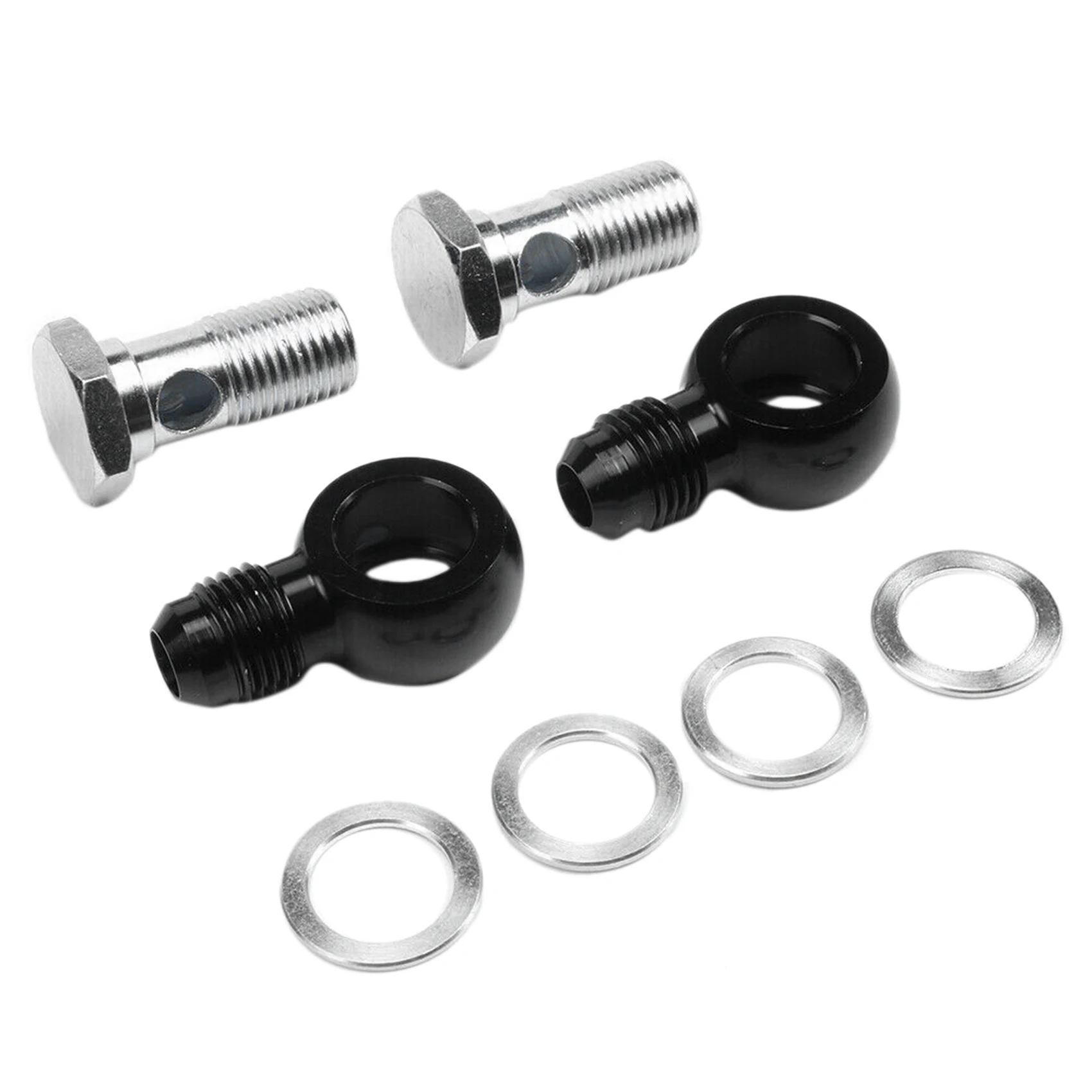

10X For 6AN X 1/4 NPSM GM Turbo 350 400 700R4 4L60E Transmission Oil Cooler 90 Degree Banjo Fittings