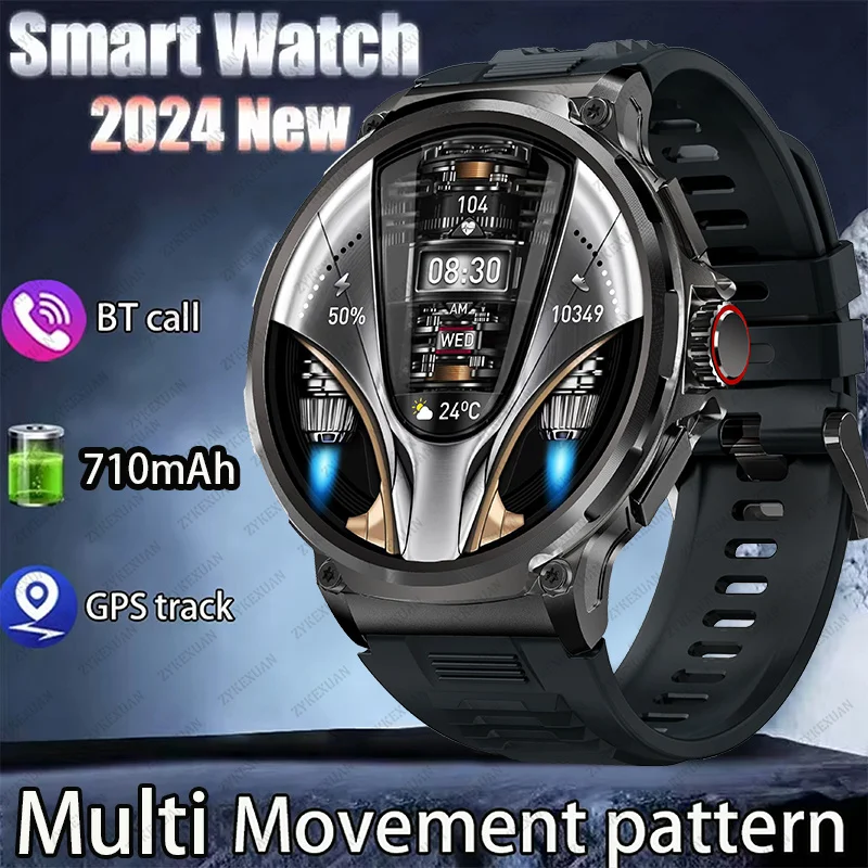 

For Huawei Xiaomi GPS Track Smart Watch Men 1.85-Inch Ultra HD AMOLED Screen 710 Mah Battery Bluetooth Call SmartWatches 2024New