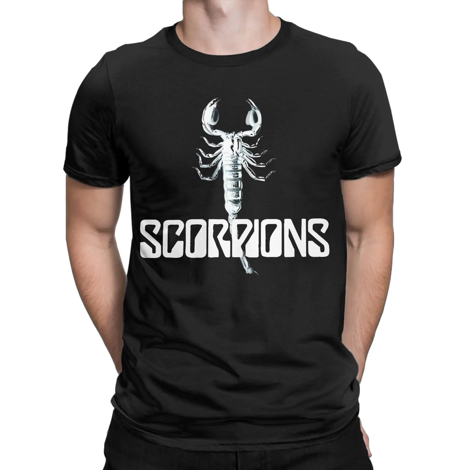 Scorpion heavy metal Rock Band T-Shirt Couple Casual 100% Cotton T Shirts Summer O Neck Trending Tee Shirt Oversize Clothing