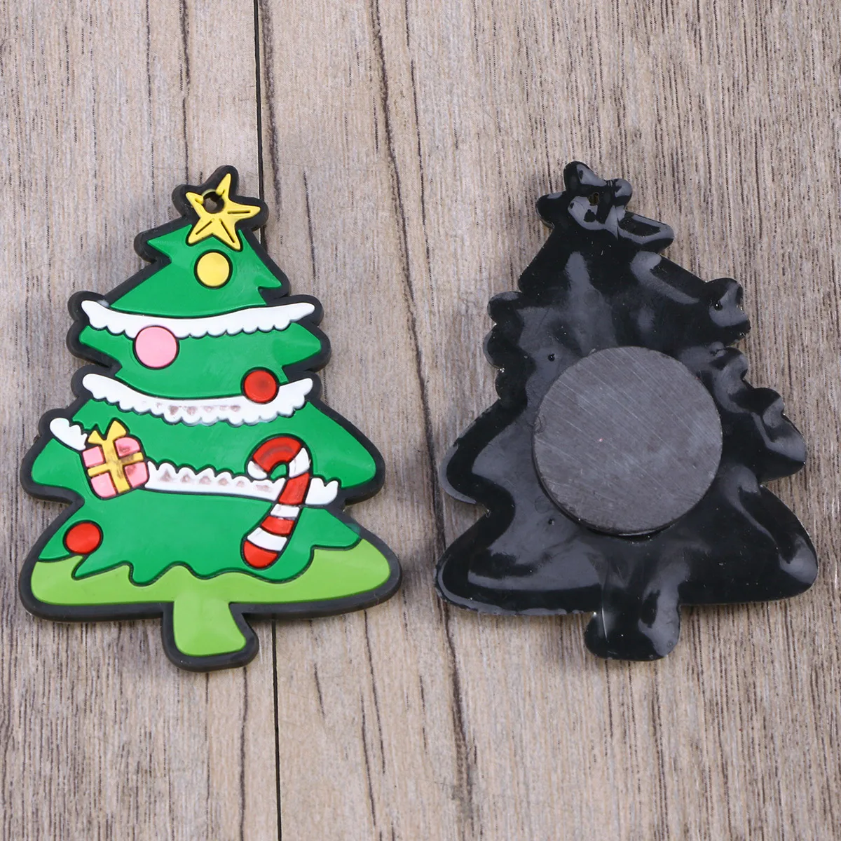 

10Pcs Santa Claus Fridge Magnets PVC Christmas Refrigerator Magnets Cartoon Decorations for Home Office Kitchen