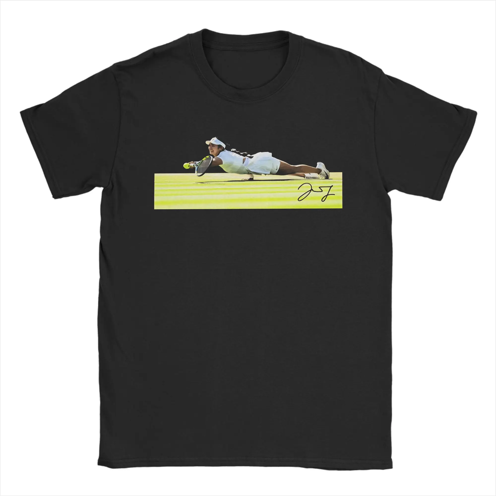 Men's Alexandra Eala Dive Save Signature T-Shirts Cotton Tops Beach Vintage Short Sleeve T Shirt O Neck Tshirt Plus Size 5XL