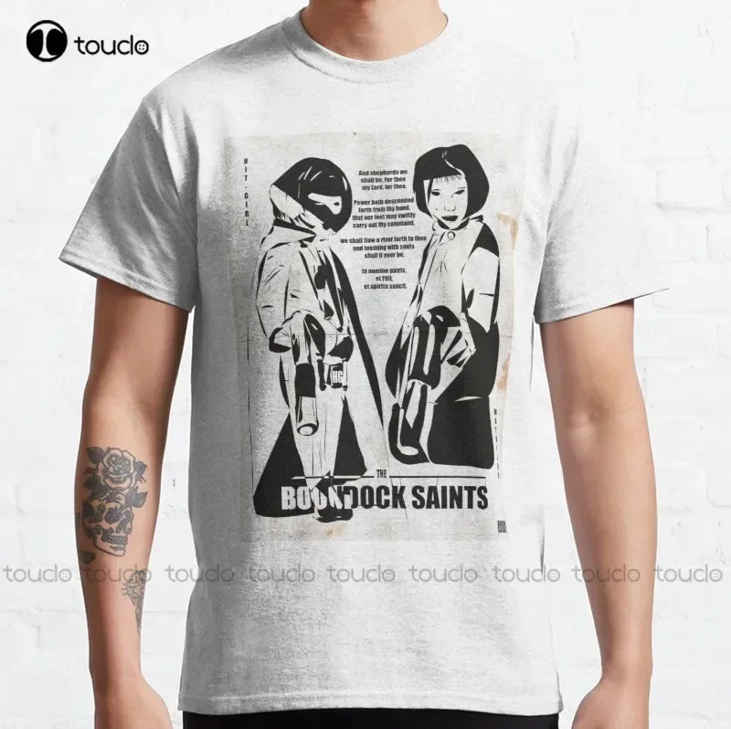 New Mathilda And Hit Girl -The Boondock Saints Classic T-Shirt Hawaiian Shirts Cotton Tee Shirt S-6Xl