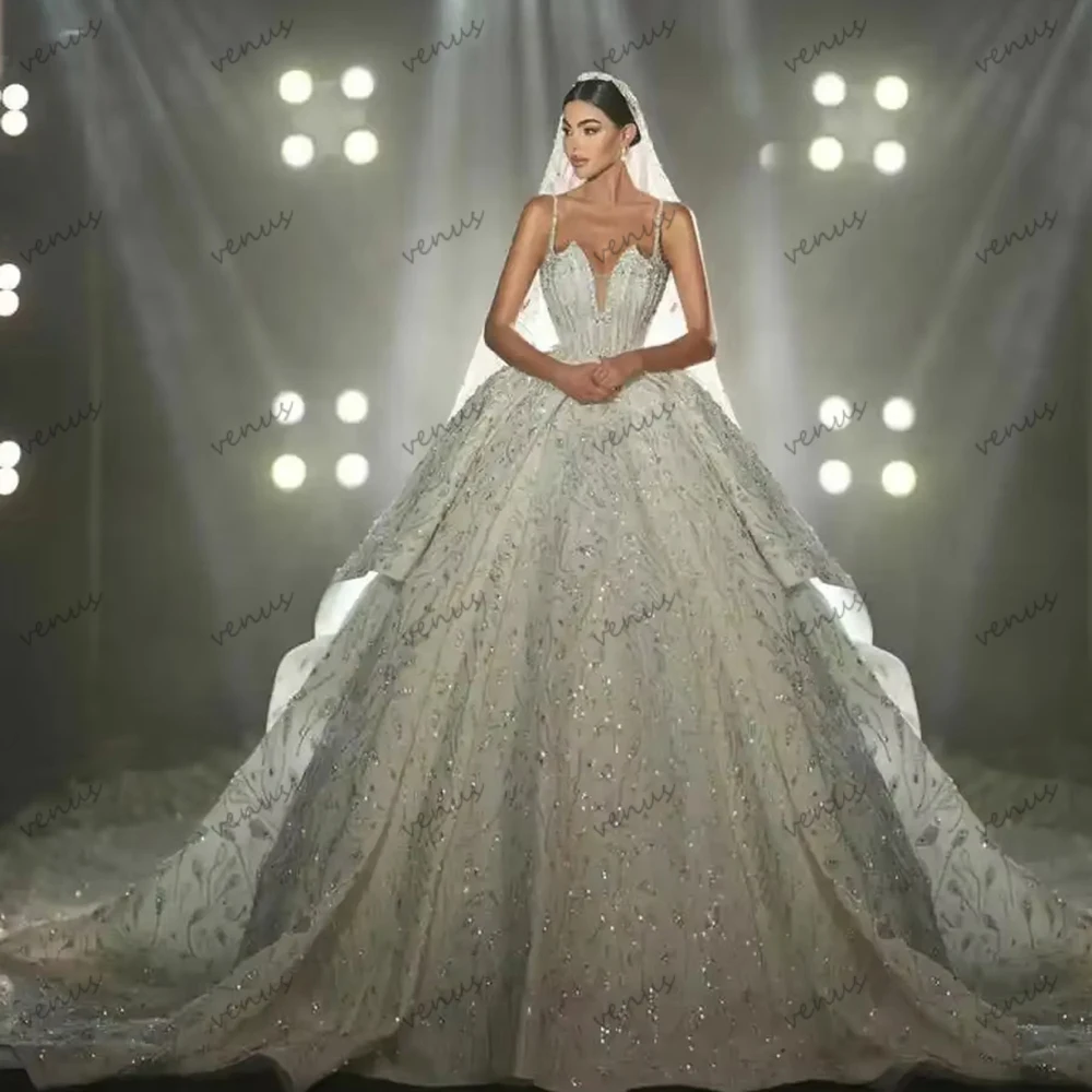 Luxury Wedding Dresses Gorgeous Bridal Gowns Lace Appliques Pretty Robes Princess свадебное платье Vestidos De Novia Customized