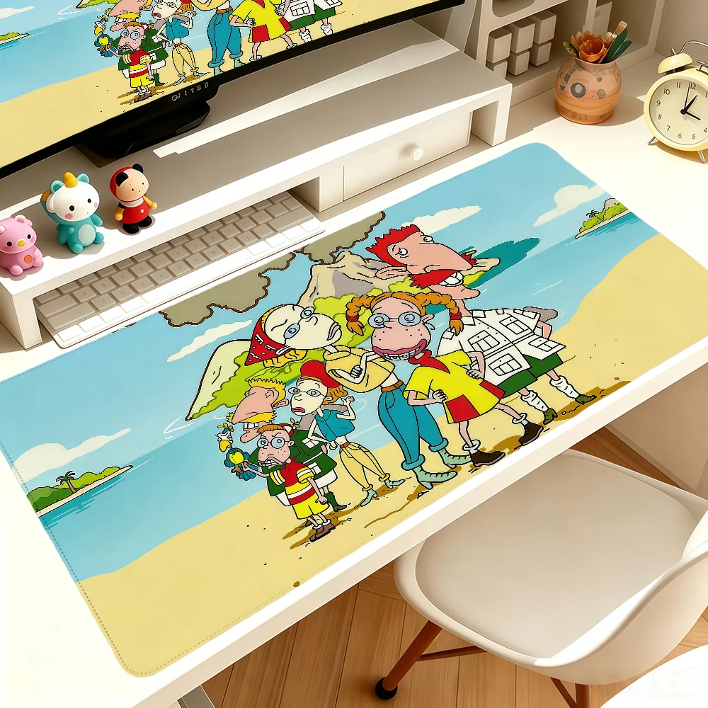 Cartoon The Wild Thornberrys Mouse Pad Large Non-slip Lockedge Desktop Computer Desk Mat Keyboard MousePad Office Gamer Student