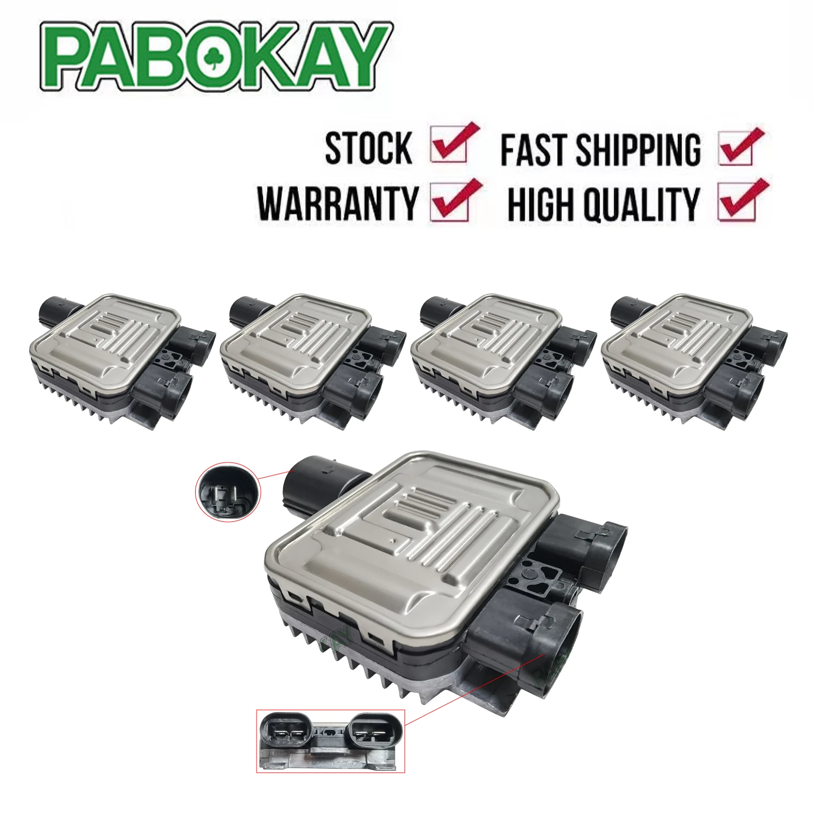 

5 Pieces x FOR RANGE ROVER EVOQUE COOLING FAN CONTROL MODULE 940009402 940004000 940008501 940004300 940007601 940004302