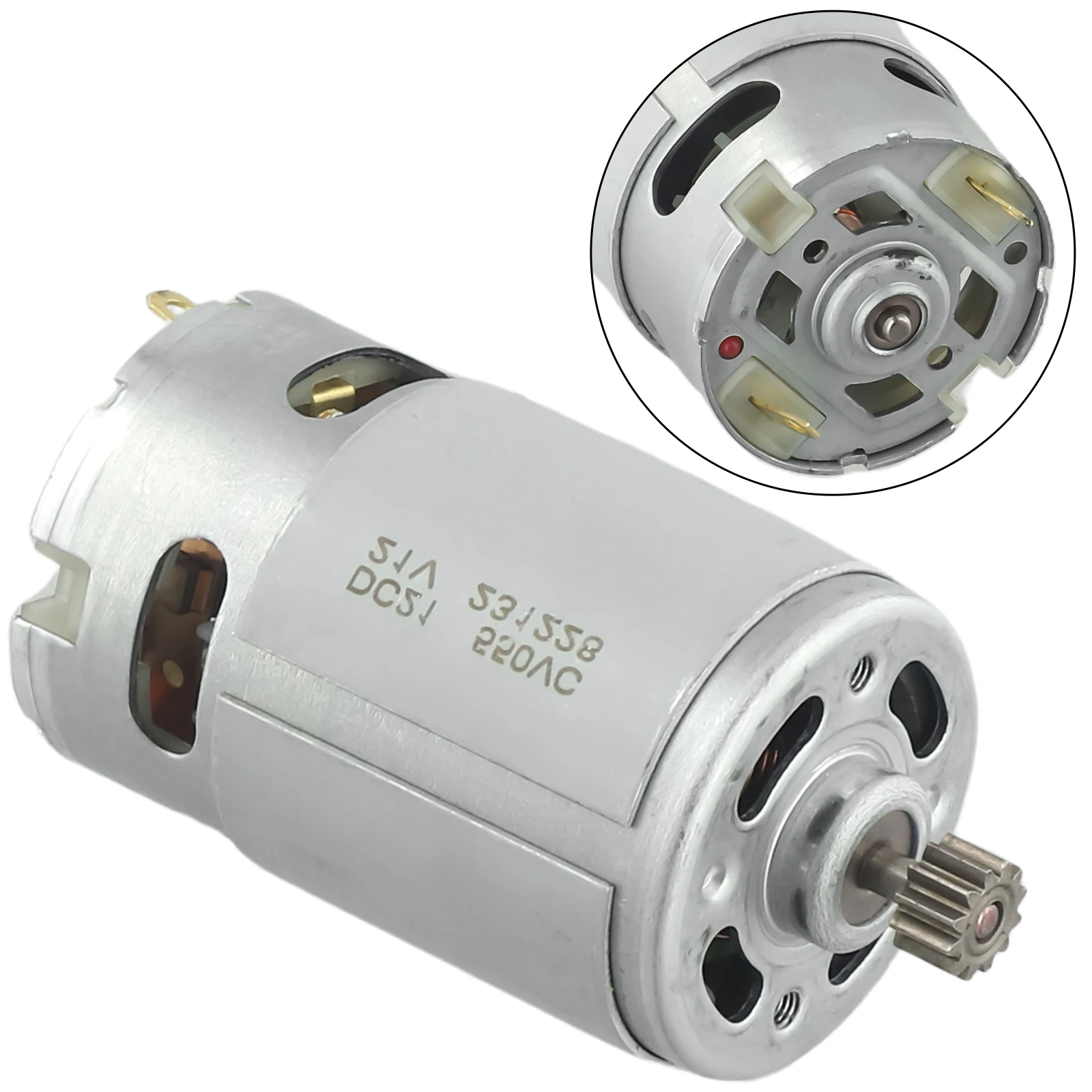 RS550 21V DC Motor With Two-Speed 12 Teeth DC Motor For High-speed High Torque DC Motor Electric Drill Machine Power Tools