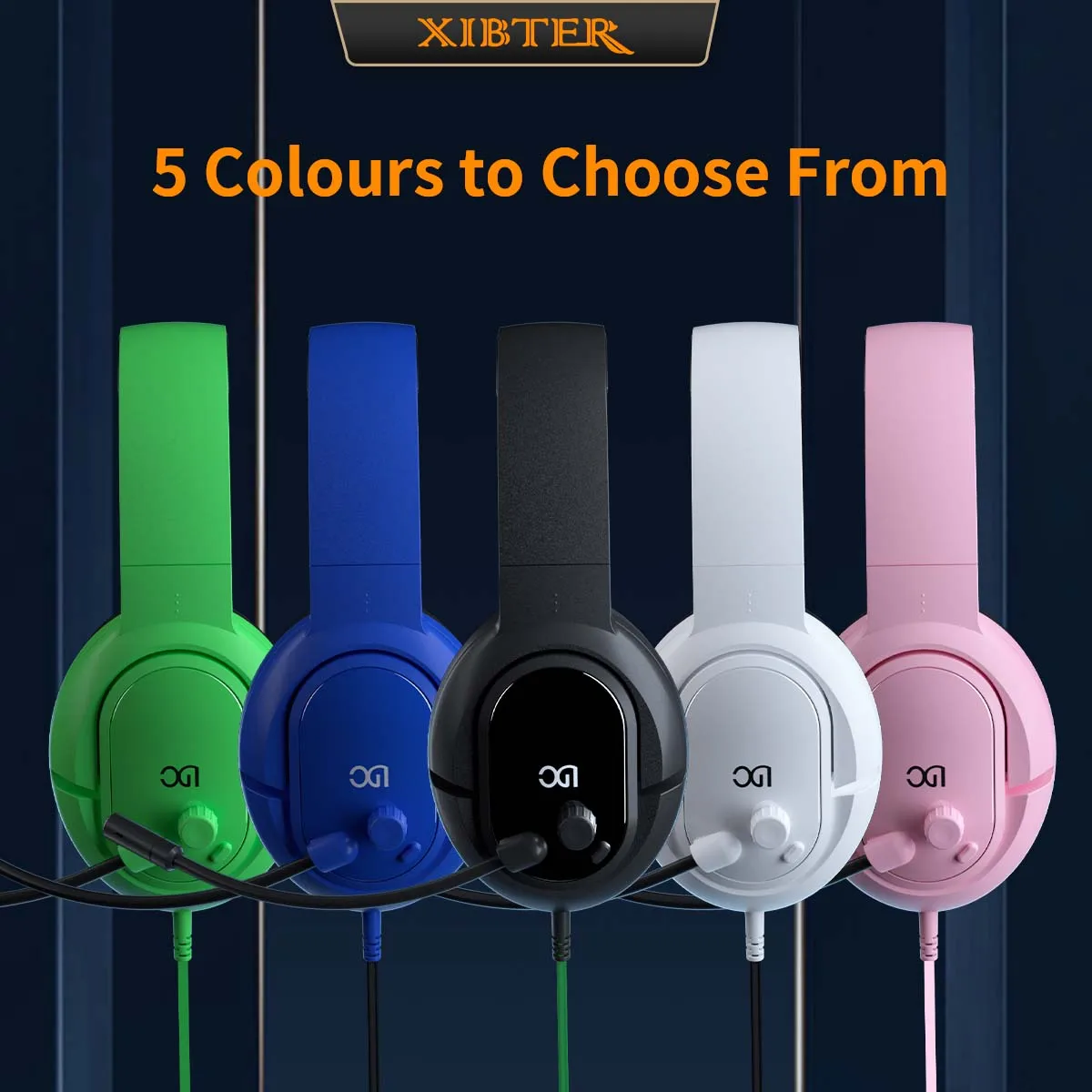 سماعات رأس باس عميق سلكية XIBTER مع ميكروفون ، سماعة رأس للاعبين ، Gamer Jack ، لعبة كمبيوتر محمول ، PS4 ، بلاي ستيشن ، CSGO ، موسيقى XBox