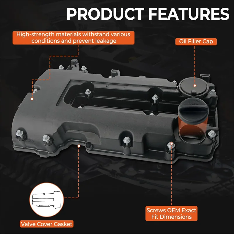 55573746 Camshaft Engine Valve Cover For Chevy Chevrolet Cruze Sonic Trax Buick Encore 1.4L Turbo 25198874, 25198498, 55561426