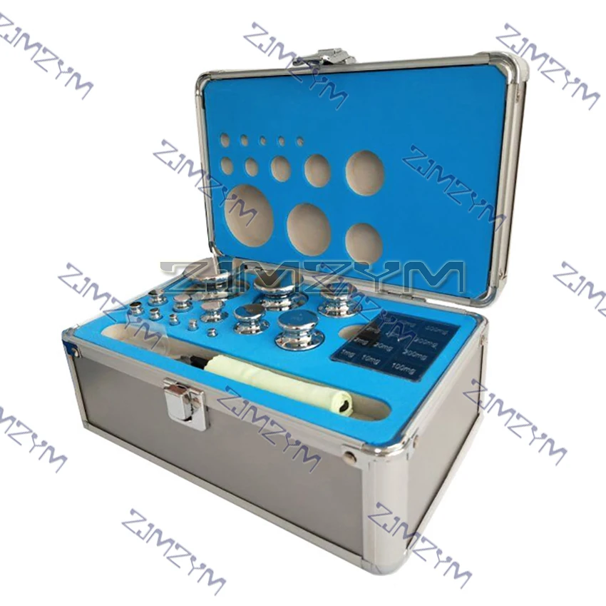 M1/F2/F1 Grade 25pcs 1mg-1kg Stainless Steel Digital Scale Calibration Lab Weights Kit Set Laboratory High Precision Gram Scale
