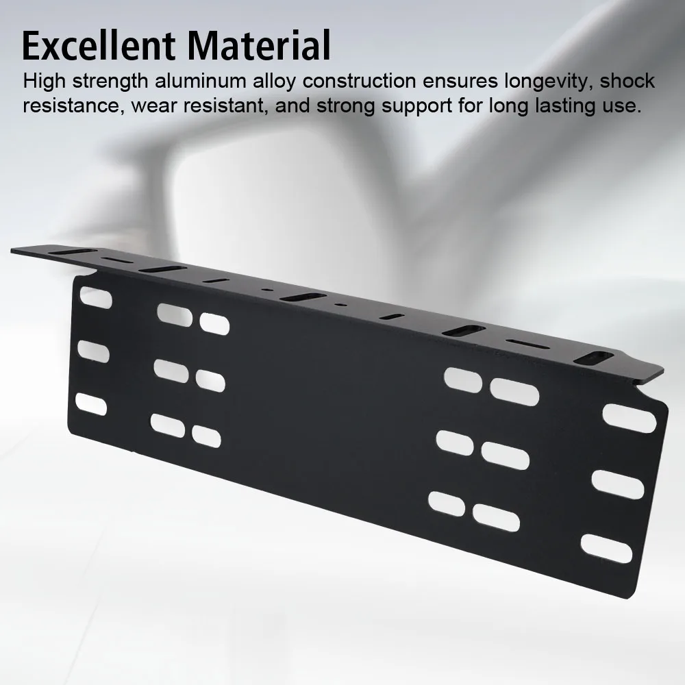 Universal 4x4 LED Work Light Bar Aluminum Front Bumper License Plate Mount Bracket Driving Lamp Fog Light Holder Aluminium Alloy