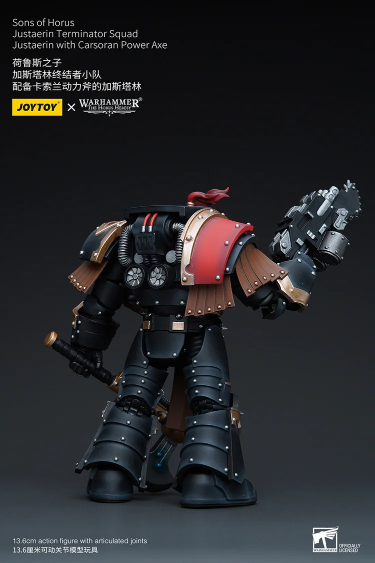 JOYTOY ウォーハンマー「ホルス異端」ホルスの息子ジャスティアリンターミネータースクワッドジャスティアリンとカローサンパワーアックスアクションフィギュア人形