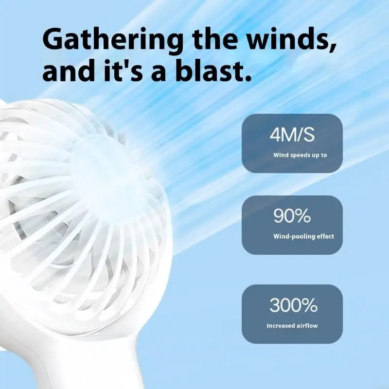 

Вентилятор с охлаждением портативного охлаждения удобный маленький ручный вентилятор вентилятор 1200mh вентилятор вентилятор Abs