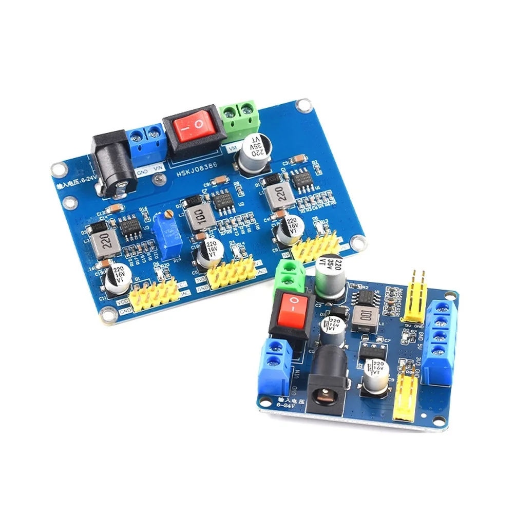Adjustable Voltage Power Supply Board with Fixed Outputs and Independent Channel for DIY Engineering Projects Adjustable